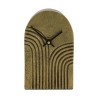 Klok aluminium goud 10x4x16,5cm