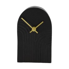 Klok aluminium zwart 10x4x16,5cm