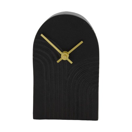 Klok aluminium zwart 10x4x16,5cm