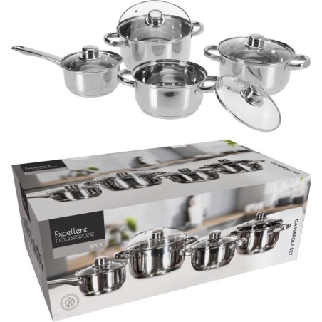 Excellent Houseware Pannenset 8-delig