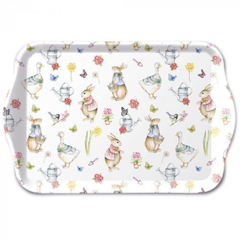 Ambiente Tray Easter garden 13x21cm
