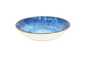 Diep bord Ø20cm reactive glaze blue 6st