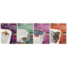 Craft ID 4 Kleurposters A4 + 10 potloden