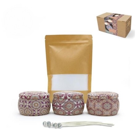 With love Giftset roze pearlsand candle