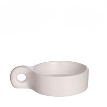 Chubby kaarsenhouder wit 13,5x9,5cm