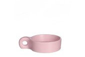 Chubby kaarsenhouder roze 13,5x9,5cm