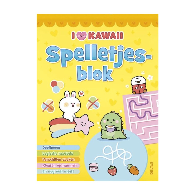 Deltas I love Kawaii Spelletjesblok