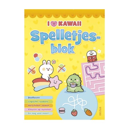 Deltas I love Kawaii Spelletjesblok