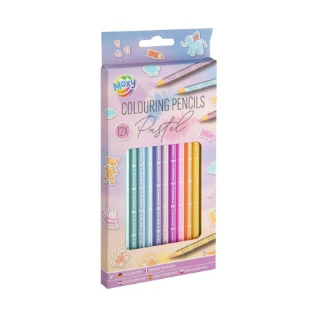 Moxy Pastel kleurpotlodenset 12-delig