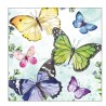 Servetten Fluttering butterflies aqua 33