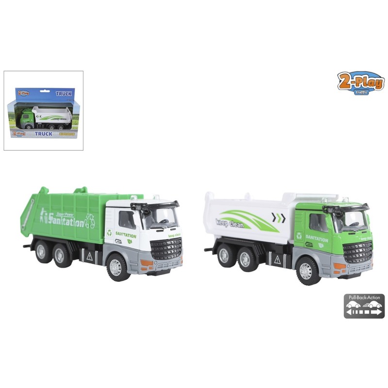 2-Play kiepwagen of vuilniswagen 15cm