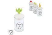 Voorraadpot Sweet glas 13cm 4 assorti