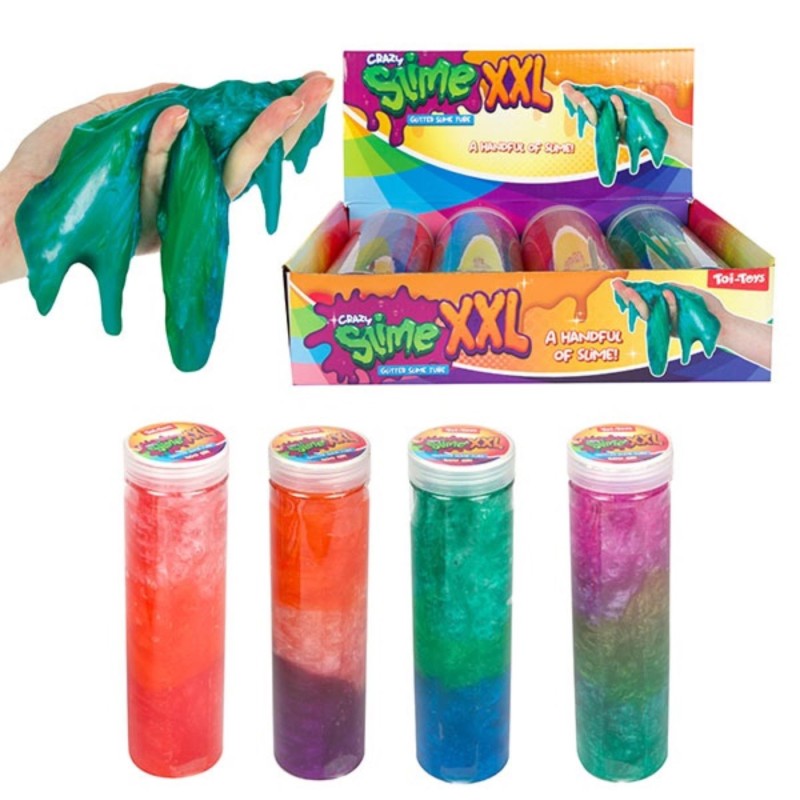Toi Toys Crazy Slime glitter in koker