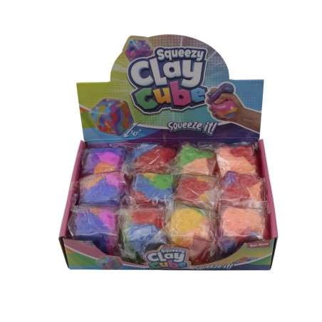 Toi Toys Knijpkubus gevuld met klei