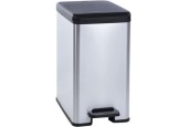 Curver Decobin slim afvalbak 25L zilver