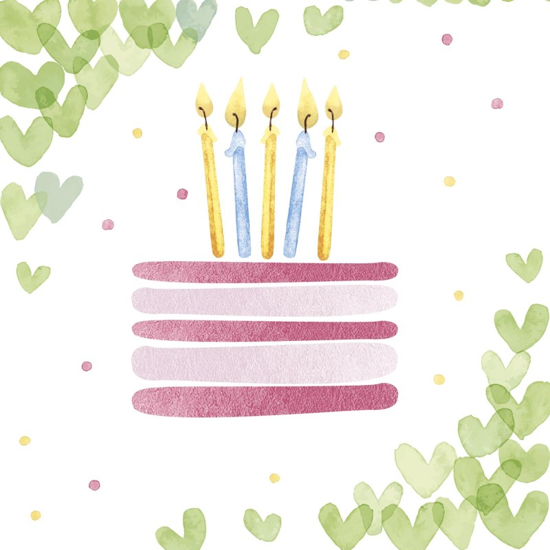 Duni Servetten Hearts 33x33cm