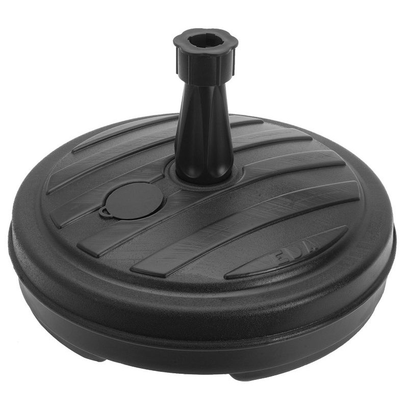 Parasolvoet vulbaar 13 liter zwart