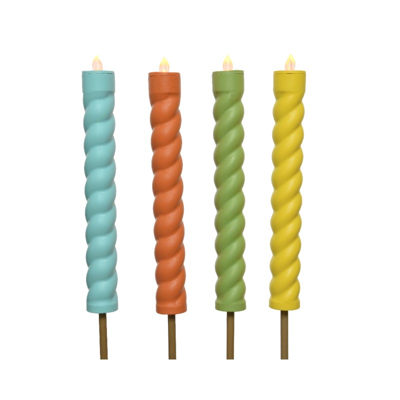 Torche solaire Lumineo plastique dia4-H90cm - disponible en différents coloris