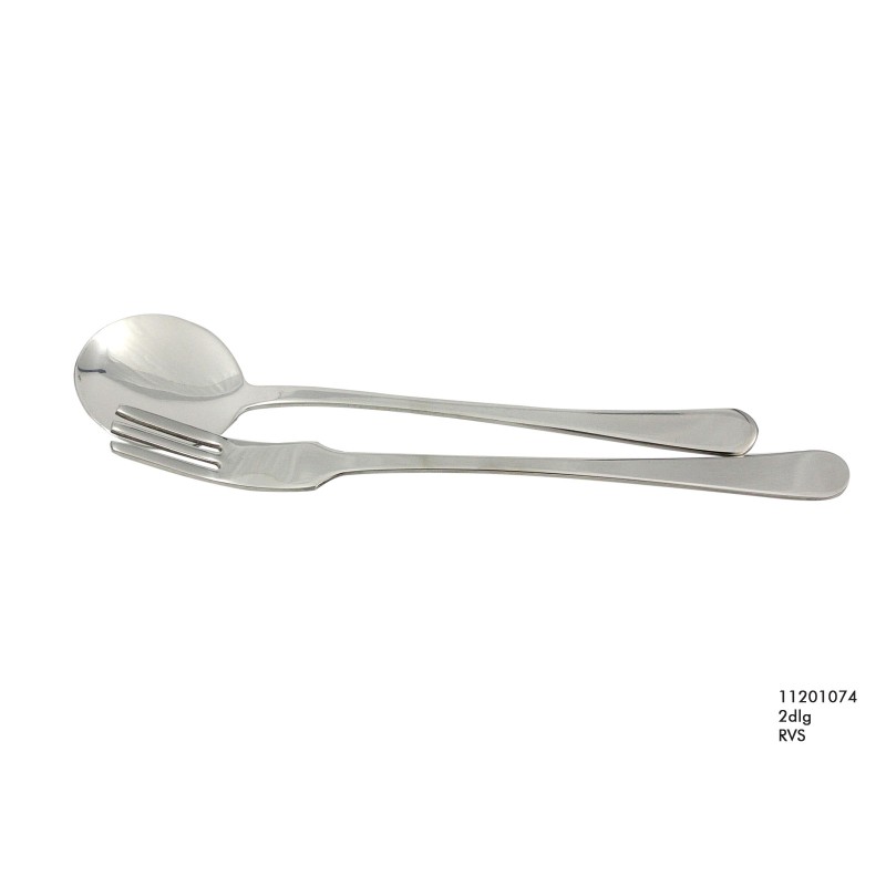 Couverts à spaghetti 2 pièces en acier inoxydable