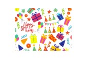 Inpakpapier Happy Birthday, 3 mtr.
