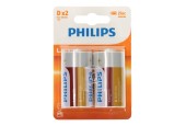 Philips Longlife Batterij Zinc D/R20, 2st.