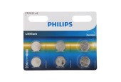 Philips Batterij Lithium CR2032, 6st.