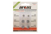 ARCAS Alkaline Knoopcelbatterijen, 6st.
