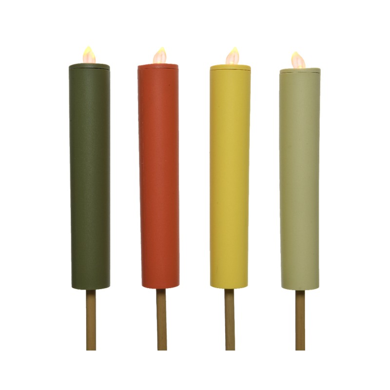 Lumineo Solar Fakkel Kunststof Dia4-H90cm Verkrijgbaar In 4 Verschillende