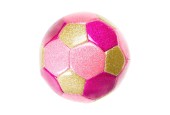 Metallic Voetbal Roze, 15cm