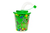Beker met Deksel en Rietje Voetbal