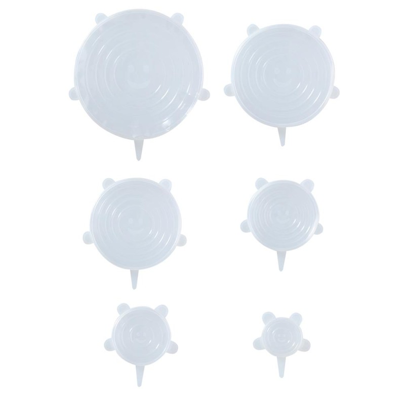 Alpina Ensemble de couvercles flexibles 6 pièces (6/9/11/14/16/20 cm)