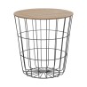 Bijzettafel Metaaldraad Zwart