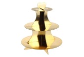 Etagere Karton Zilver, 3-laags