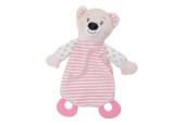 Baby Eco Pluche Knuffeldoekje Beer - Roze