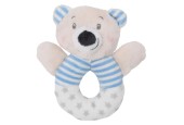 Baby Eco Pluche Rammelaar Beer Rond - Blauw