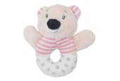 Baby Eco Pluche Rammelaar Beer Rond - Blauw