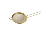 Passoire en inox Ø14cm avec poignée en fil d'or