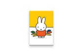 Aimant de réfrigérateur Miffy Artiste en fer blanc 5,4x7,9cm