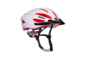 HUDORA Fietshelm Basalt Wit/Oranje - Maat 49-52