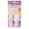 Poppenmaillot met Sokken - Wit, 35-46 cm