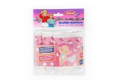 Poppenluiers Roze - 3st, 28-35 cm