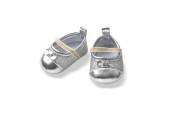 Poppenballerina's Glitter - Zilver, 38-45 cm