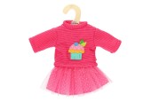 Poppen Pullover met Rok Roze, 28-35 cm