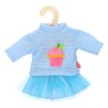 Poppen Pullover met Rok Roze, 28-35 cm