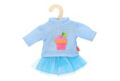 Poppen Pullover met Rok Roze, 28-35 cm