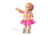 Poppenvest met Rok, 28-35 cm