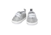 Poppensneakers Glitter Zilver, 30-34 cm