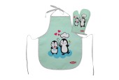 Set Kinderschort en Ovenwant Pinguin
