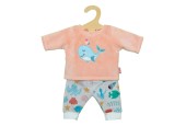 Poppen Fluffy Pyjama Roze Walvis, 28-35 cm