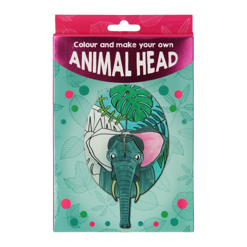 Knutselset 3D Dierenkop Maken - Nijlpaard